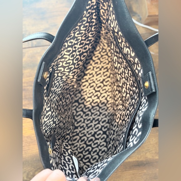 Marc Jacobs Black Saffiano Leather Tote with Double Straps - Picture 6 of 8